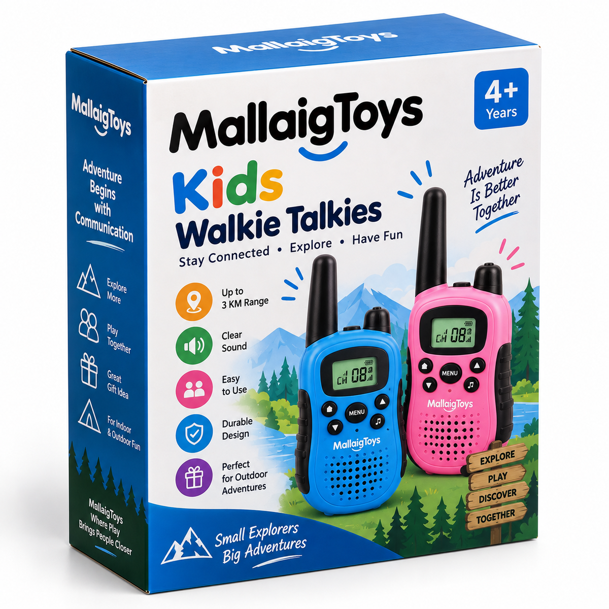 MallaigToys Kids Walkie Talkies – 2 Pack